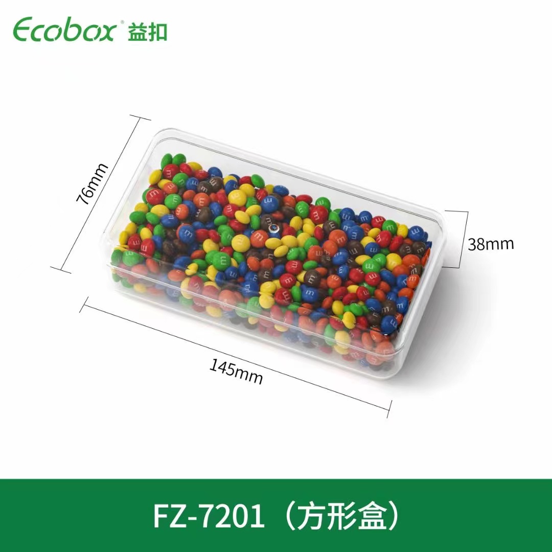 EcoBox FZ-7201 مربع مربع الحاوية الديكور الحلوى